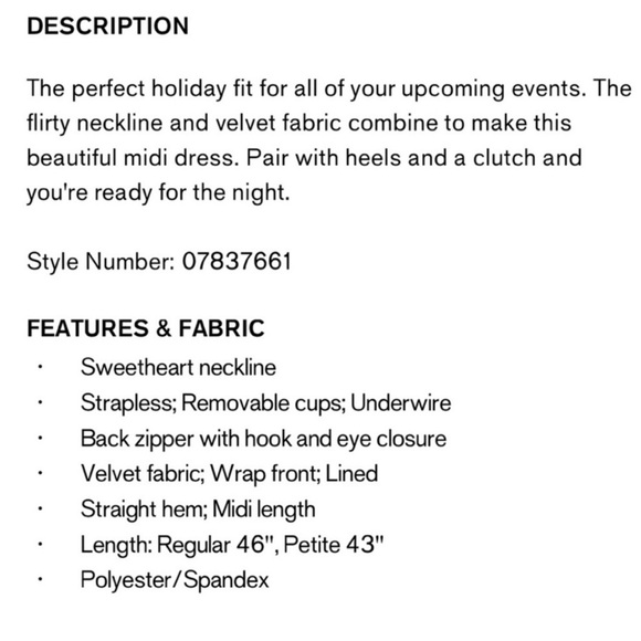 Elegant Black Strapless Dress - Picture 6 of 6